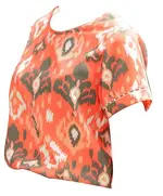 Stylish Orange Printed Top - Wholesale Clothes From Egypt - Women's Clothes - High Quality - Tijarahub