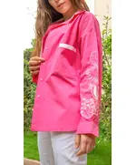 Premium Quality Fuchsia Long Sleeve Buttoned Shirt - Wholesale Clothing - Women's Clothes - Chic - Tijarahub