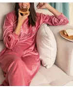Premium Quality Cashmere Pajama Dress - Wholesale Clothing - Women's Clothes - Velvet - Stylish - Tijarahub