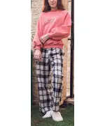 Stylish Simon Puff Sleeve Pajama Set - Wholesale Women's Clothing - Cotton - High Quality - Tijarahub