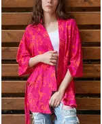 Stylish Fuchsia Kimono - Egyptian Clothing - Wholesale Clothing - Fashionable - Tijarahub