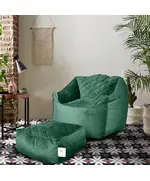 Chillax Velvet Bean Bag With Buff 90 X 105 cm Multi Color - Comfy & Relaxation - Wholesale Tijara