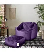 Chillax Velvet Bean Bag With Buff 90 X 105 cm Multi Color - Comfy & Relaxation - Wholesale Tijara