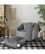 Chillax Velvet Bean Bag With Buff 90 X 105 cm Multi Color - Comfy & Relaxation - Wholesale Tijarahub