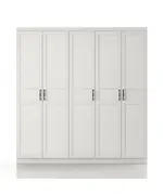 Henna 5 Doors Wardrobe 50 x 175 x 182 cm - Wholesale - White - Sunroyal Concept
TijaraHub