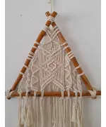 Boho Triangle Wall Hanging Macrame 50 x 60 cm - B2B - Handmade - Bazaar Misr - Tijarahub