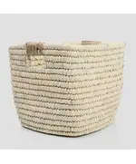 Storage Basket Braided with Handles For Shelves 30 x 30 cm - B2B - Handmade - Bazaar Misr - Tijarahub