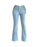 Light Blue Spanish Jeans Pants - Buy In Bulk - Fashion For Women - Caspita - Tijarahub