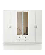 Lavinia 6 Doors 2 Drawers Wardrobe 50 x 210 x 182 cm - Wholesale - White - Sunroyal Concept
TijaraHub