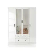 Lavinia 4 Doors 2 Drawers Wardrobe 50 x 140 x 210 cm - Wholesale - White - Sunroyal Concept
TijaraHub