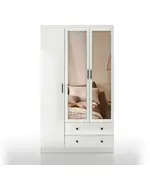 Lavinia 3 Doors 2 Drawers Wardrobe 50 x 105 x 210 cm - Wholesale - White - Sunroyal Concept
TijaraHub