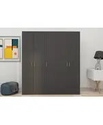 Lavinia Anthracite 5 Doors Wardrobe 50 x 175 x 210 cm - Wholesale - Black - Sunroyal Concept
TijaraHub