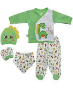 Baby Dino Baby Set - Soft Cotton Comfort, Baby's Clothing - B2B - Baby Shoora - TijaraHub