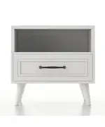 Henna Nightstand 38 x 45 x 47 cm - Wholesale - White - Sunroyal Concept
TijaraHub