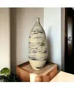 Marble Mist Pottery Vase - Wholesale Luxe Craft - Elegant Home & Garden Décor - Kvell Masterpiece​ - TijaraHub
