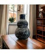 Monochrome Pottery Vase - Wholesale Luxe Craft - Elegant Home & Garden Décor - Kvell Masterpiece​ - TijaraHub