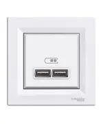 Asfora 2 USB Type-A 2.1A - Wholesale - Electric Supplies - Schneider TijaraHub