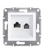 Asfora RJ45+RJ11 Cat6 UTP Socket Without Plug - Wholesale - Electric Supplies - Schneider TijaraHub