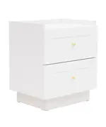 HENRY Nightstand 2 Drawers Combo - L 53 x W 49 x H 17 cm - B2B ​– Turkish Furniture – Zenio Mobilya - TijaraHub