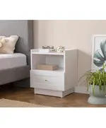 HENRY Nightstand 1 Drawer Combo - L 53 x W 49 x H 17 cm - B2B ​– Turkish Furniture – Zenio Mobilya - TijaraHub