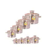 Aluminium Pot Set 3 mm 8 Pieces - Wholesale - Kitchenware - Al Omda - Tijarahub