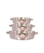 Luxe Aluminium Tray Set 2 mm 3 Pieces - Buy In Bulk - Kitchenware - Al Omda - Tijarahub