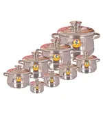 Aluminium Pot Set 3 mm 8 Pieces - Wholesale - Kitchenware - Al Omda - Tijarahub