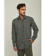 Long Sleeve Checkered Shirt - Wholesale - Dark Olive - Dalydress
TijaraHub