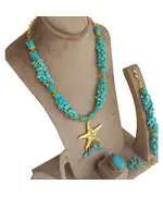 Set Of Broken Turquoise With Natural Turquoise Size 12 - Handmade - B2B - Logy Accessories TijaraHub