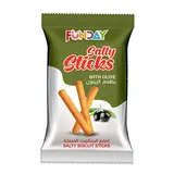 Multi-Flavored - Olive Salty Biscuit Sticks - 36 gm