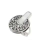 El Markiz Women's Silver Hand-Made Ring 925 caliber Tijarahub
