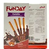 Fun Stix Milk Chocolate Sticks - 36 gm - Extra Flavor Coated Biscuits Almonds