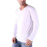 Long Sleeves V-Neck T-Shirt - Men's Wear - Mixed Poly-cotton