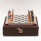 Chess with Pharonic Pieces 30 x 30 cm - Wholesale - Handmade - Fowacrafts - Tijarahub