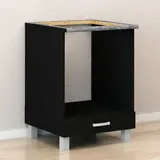 Ankastre Module - Stove Cabinet Kitchen Furniture - Black – B2B – Turkish Furniture – Zenio Mobilya​ - TijaraHub
