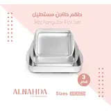 Set Of 3 Pcs Rectangular Pots With 2 mm Thickness - Cook Ware - Wholesale - Alnahda TijaraHub