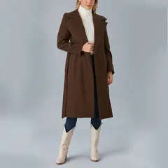 Coat with Belt - Women's Wear - Turkey Fashion