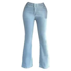 Light Blue Spanish Jeans Pants - Buy In Bulk - Fashion For Women - Caspita - Tijarahub