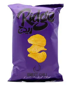 Ridge Natural Kettle Cooked Crinkled Potato Chips - Sweet Chili Flavor - 65~75gm Tijarahub