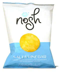 Nosh Natural Kettle Cooked Potato Chips - Salt & Vinegar Flavor - 40~50gm Tijarahub