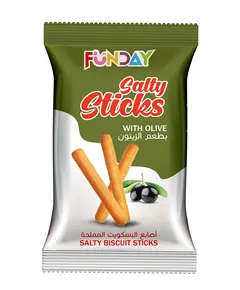 Multi-Flavored - Olive Salty Biscuit Sticks - 36 gm