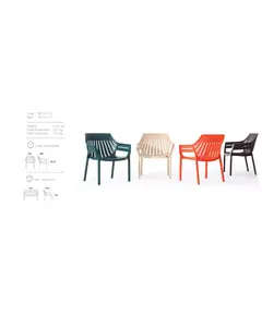 Hilton Chair - Plastic Garden Chair- Outdoor Furniture