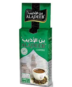 Aladeeb Coffee Cardamom - 200 gm - Quality Coffee - Turkish Ground Coffee Tijarahub