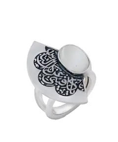 white women Silver Ring