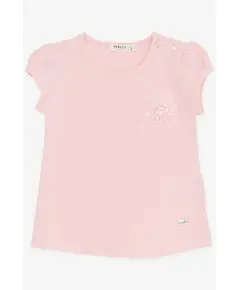 T-shirt - %90 Cotton & %10 Lycra - Pink