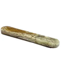 MUD - Incense Holder Natural Marble (L25 x W4 x H2 cm) - Ivory Onyx - Handmade Tijarahub