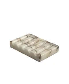 MUD - Rectangular Soap Dish Natural Marble (L12 x W8 x H2 cm) - Handmade Tijarahub