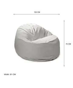 Ariika koze luxury bean bag suitable for indoor & outdoor - 100 x 70 - for Home Decoration