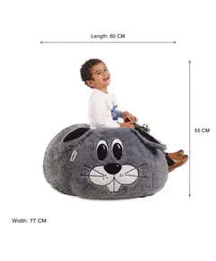 Ariika Kids Bean Bag - Cheeky Bunny -Suitable for toddlers and children up to the age of 8 - 60 x 55 cm