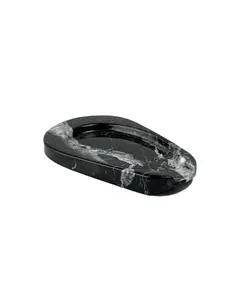 MUD - Spoon Rest Natural Marble (L15 x W9 x H2 cm) - Marquina Black - Handmade Tijarahub